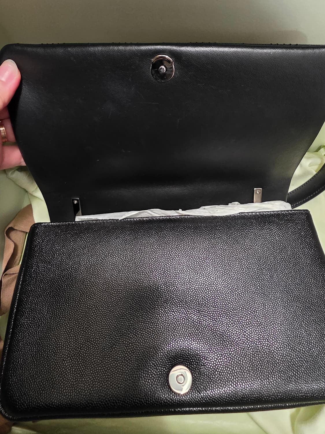 버버리 롤라백 스몰 퀼팅 블랙 은장 상품이미지7