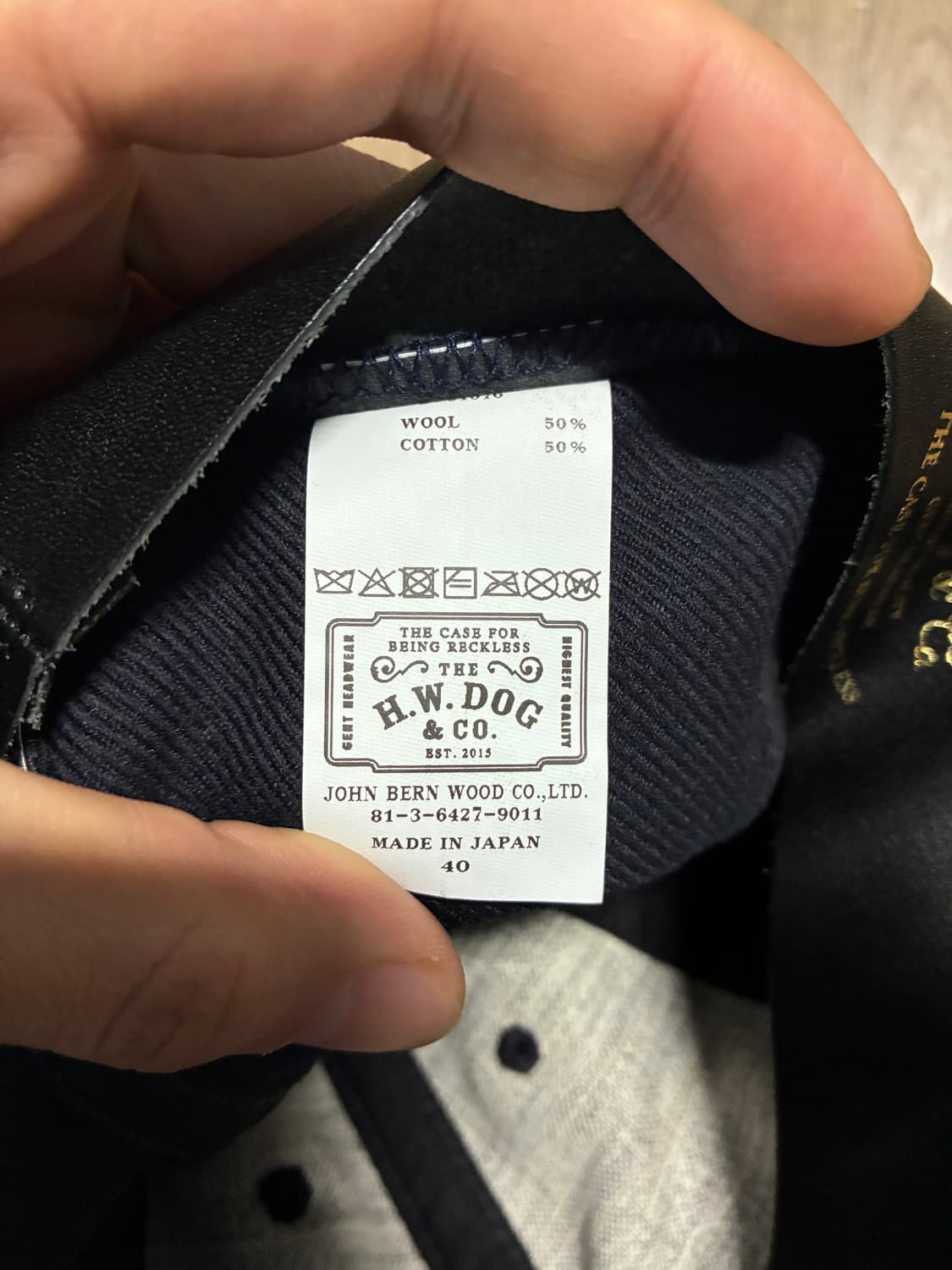 40) THE H.W. DOG & CO 도그앤코 베이스볼 캡 네이비 상품이미지4