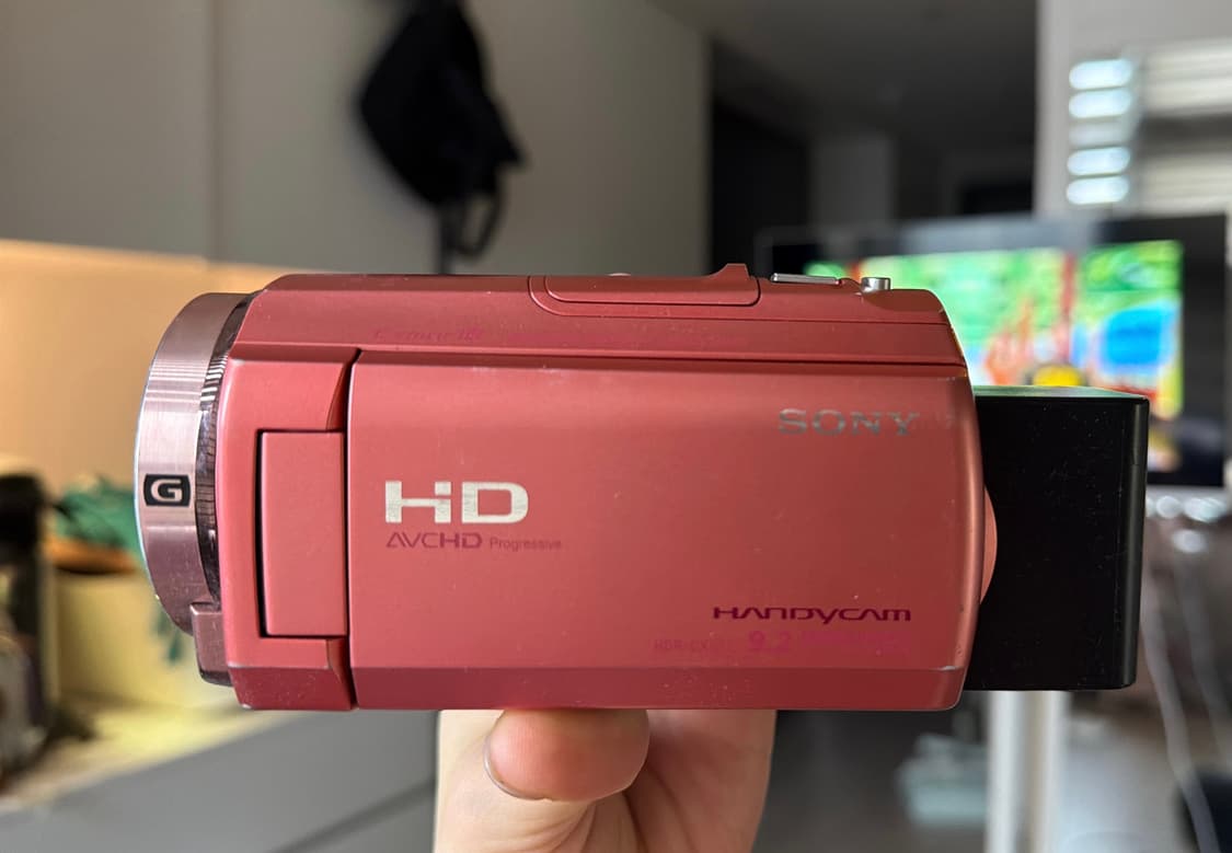 소니 핸디캠 sony handycam cx-535 핑크 빈티지 캠코더 상품이미지1