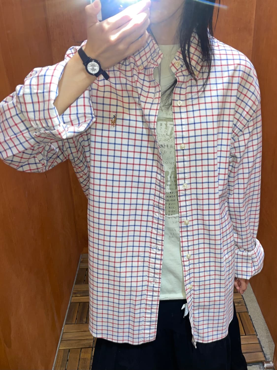(XL) POLO 폴로 랄프로렌 체크 셔츠 슬림핏 상품이미지2