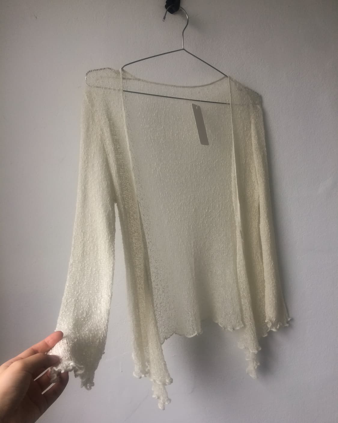Loose fit drape open cardigan 상품이미지4