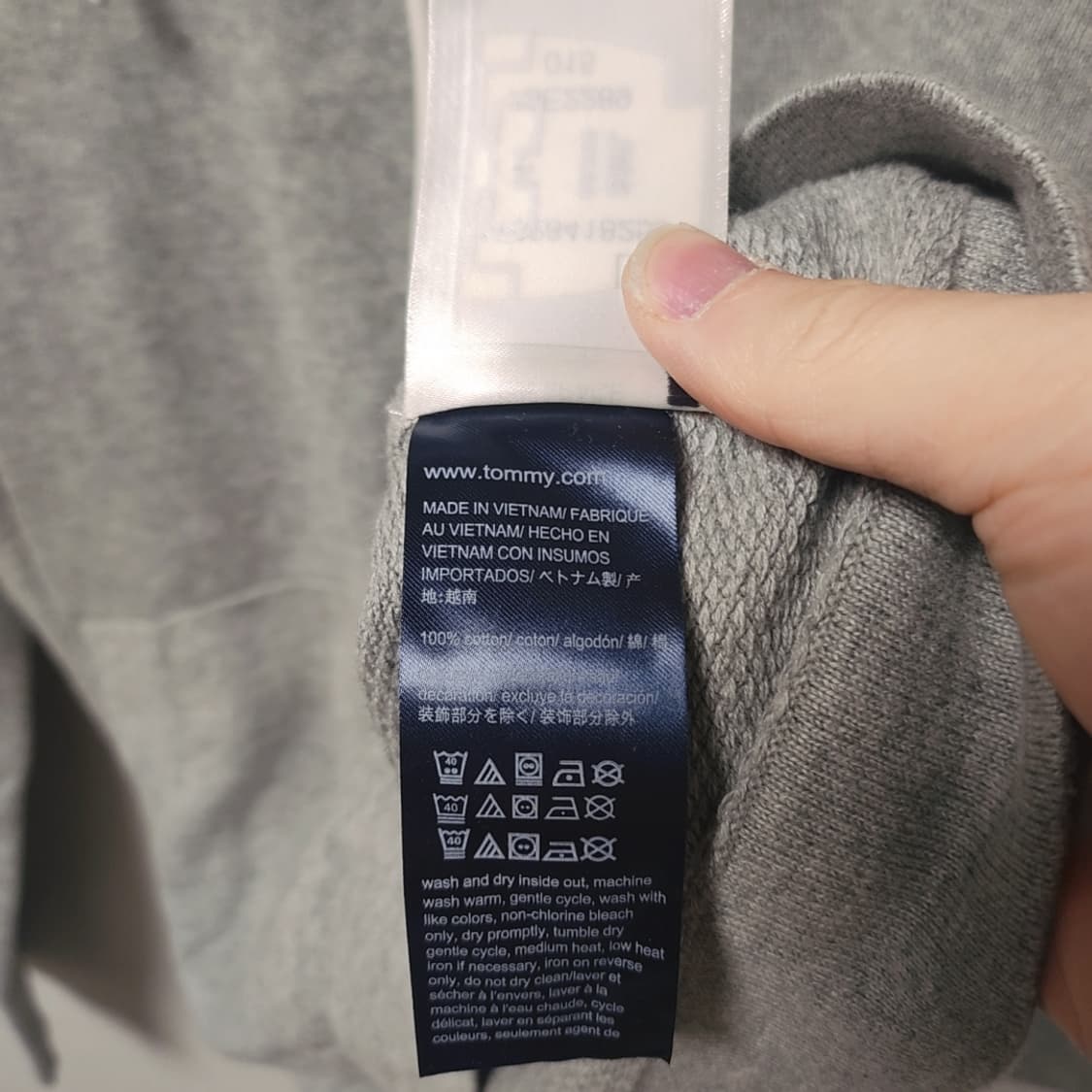 [M] 새상품 타미힐피거 그레이 후드티 상품이미지7