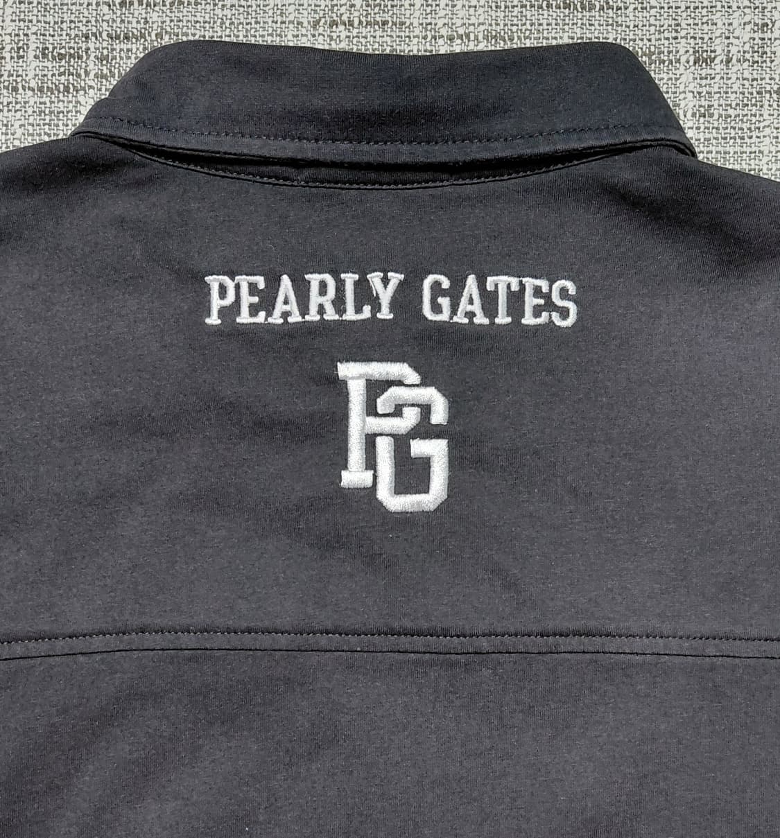 Pearly Gates 남성 기능성 와펜 자수 카라티 (블랙/6사이즈) 상품이미지8