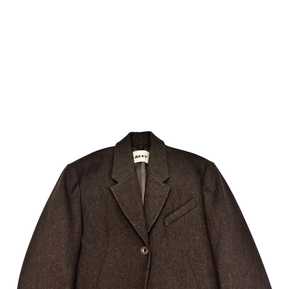 아에르 aeer 브라운 울 자켓 상품이미지2