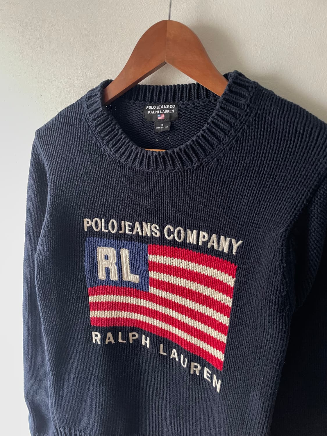 Vintage Polo Ralph Lauren 성조기 스웨터 상품이미지3