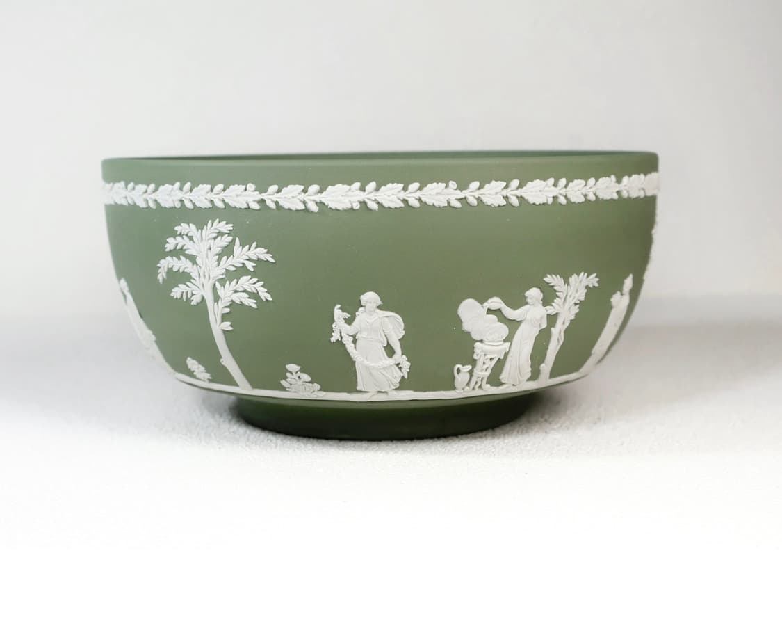 [영국엔틱] 웨지우드 제스퍼웨어 세이지그린 라지 서빙볼 장식소품 상품이미지2