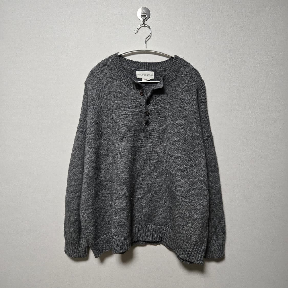 라퍼지스토어 울 헨리넥 니트 / 남성 니트/ 남자 니트  상품이미지1