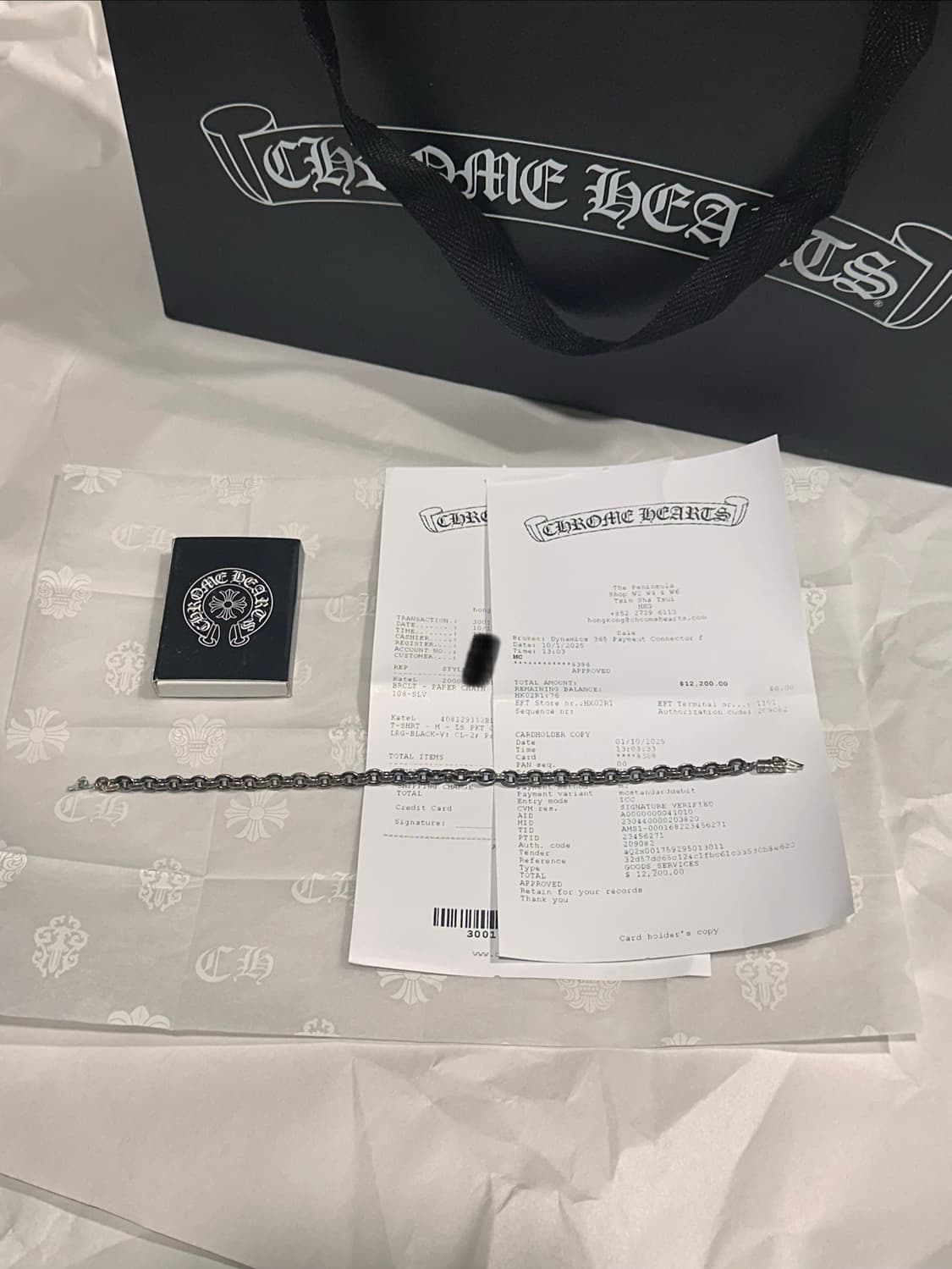 크롬하츠 페이퍼체인 8인치 새상품 상품이미지1