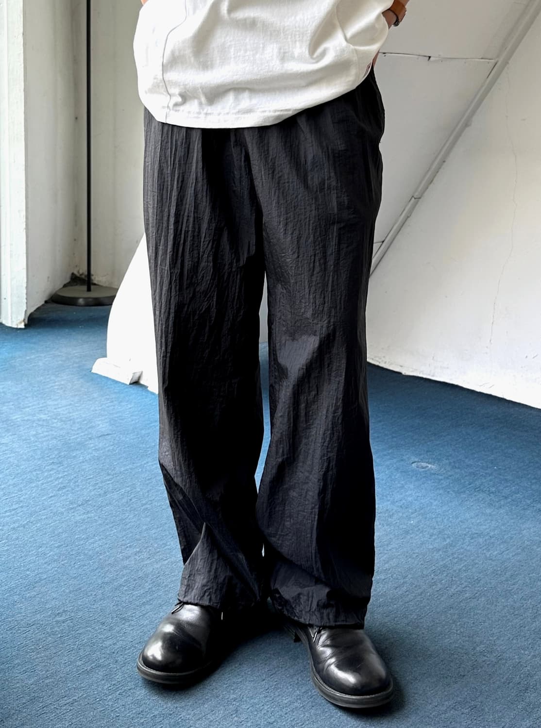 Washed nylon design easy pants 상품이미지10