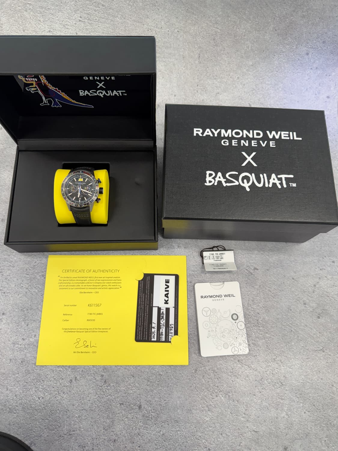 레이몬드웨일 프리샌서 바스키아 에디션 한정판 시계 판매합니다. 상품이미지6