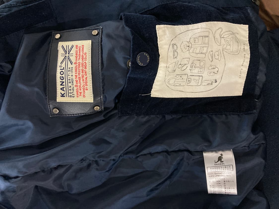 캉골 퀼팅 자켓 네이비 상품이미지4