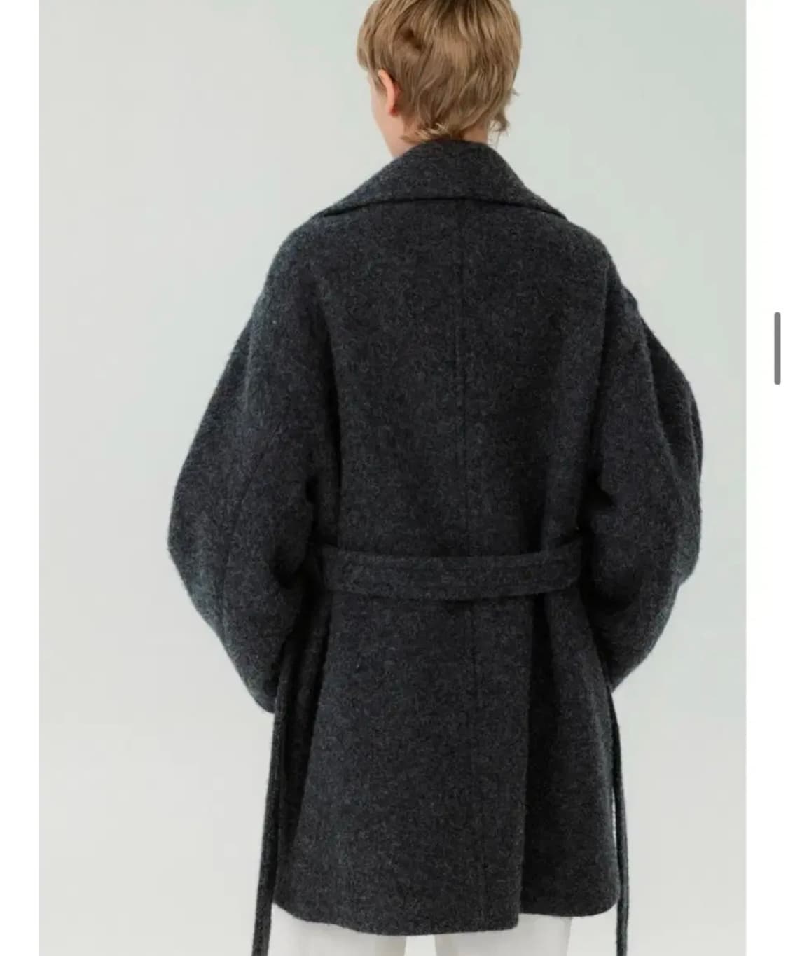 레이스 rrace 클라우드 싱글 오버핏 코트 차콜 Cloud single 상품이미지4