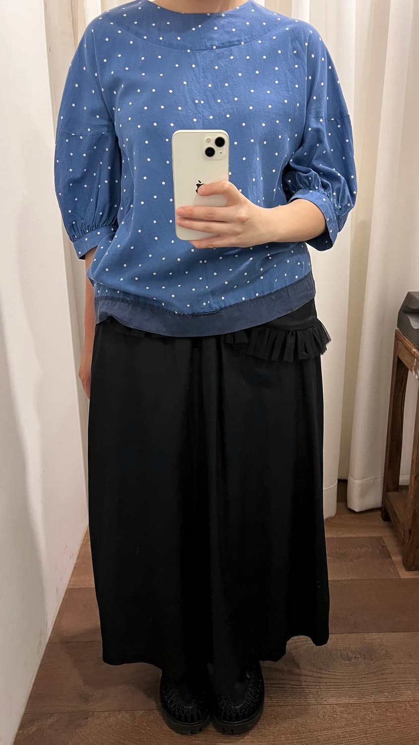 Tulle Frill Lace Long Skirt 상품이미지2