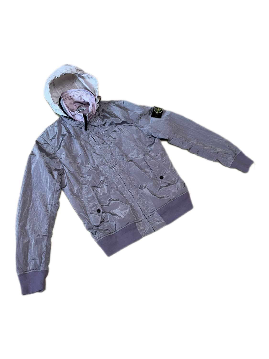 스톤아일랜드 나일론 메탈 라벤더 바람막이 자켓 상품이미지3