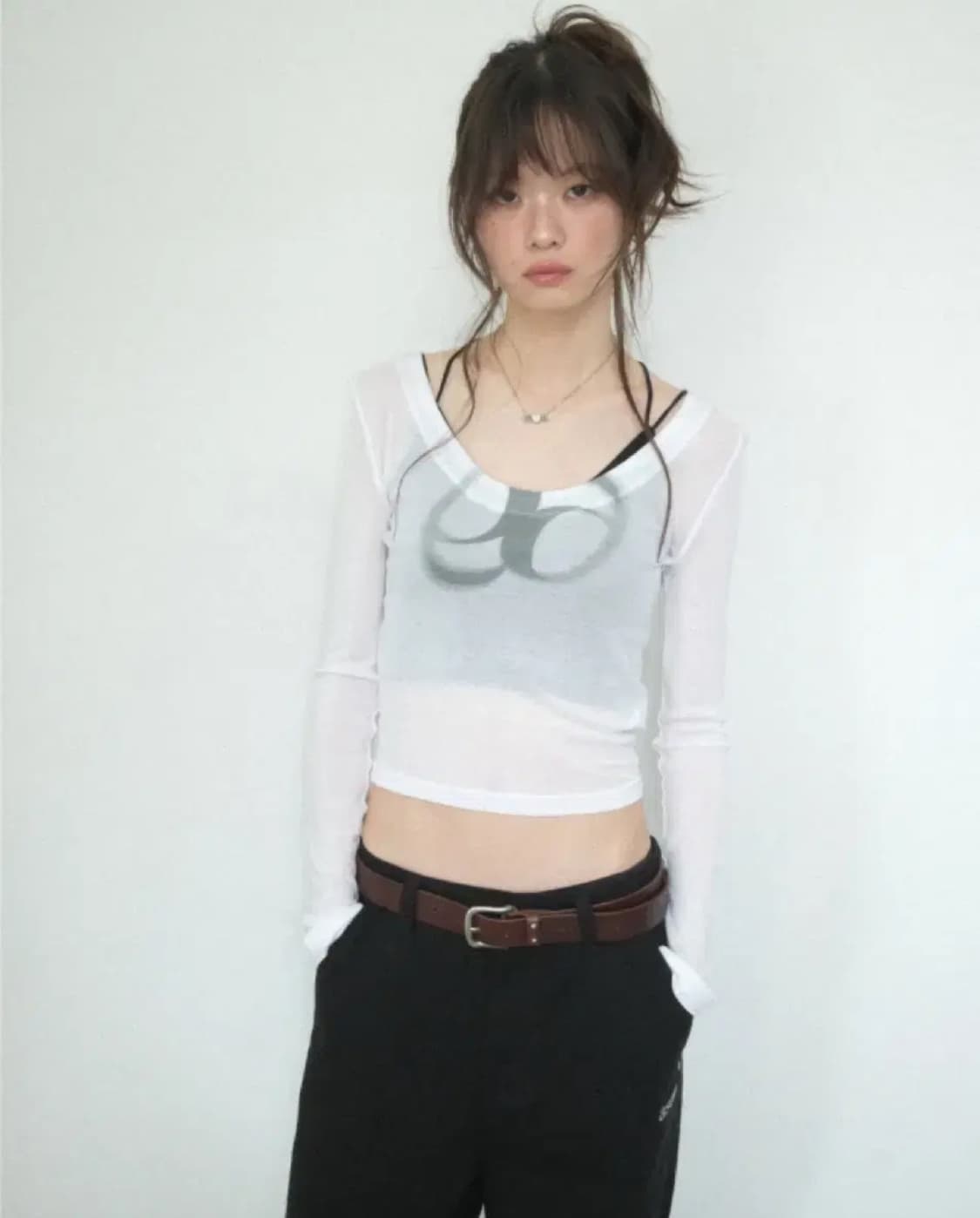 애즈온 시스루 티 SEE-THROUGH T 상품이미지1