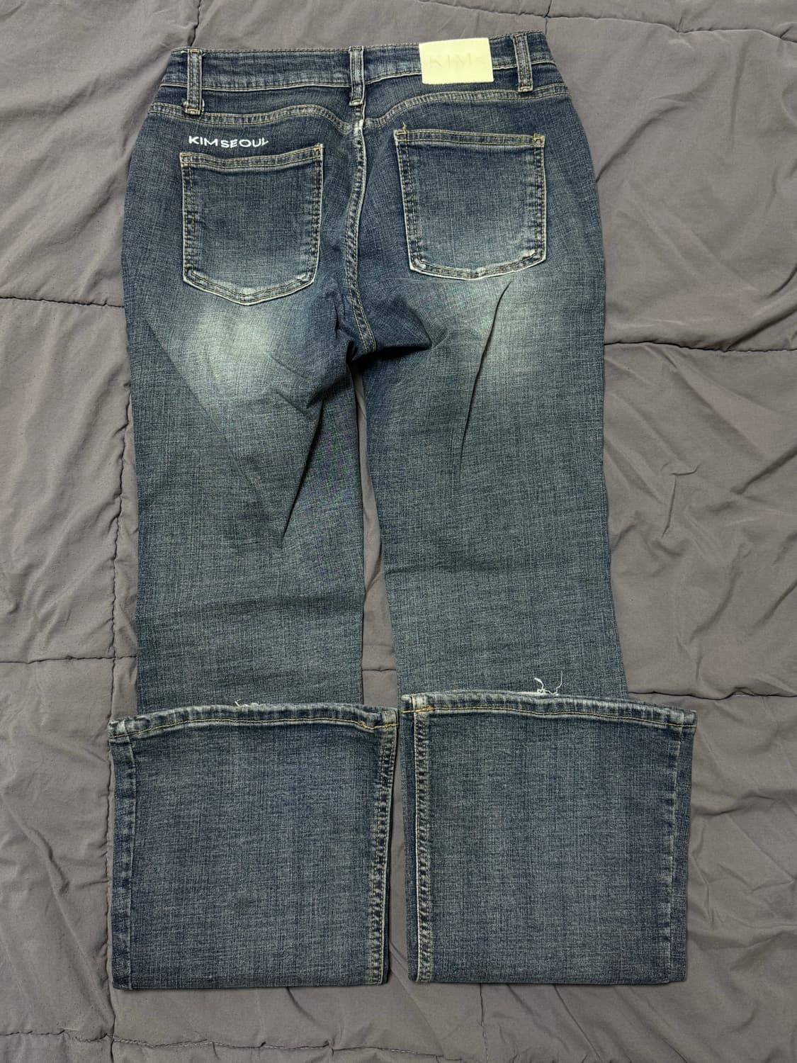 킴서울 314 BLUE VINTAGE 로우라이즈 부츠컷 M 사이즈 팝니다 상품이미지3