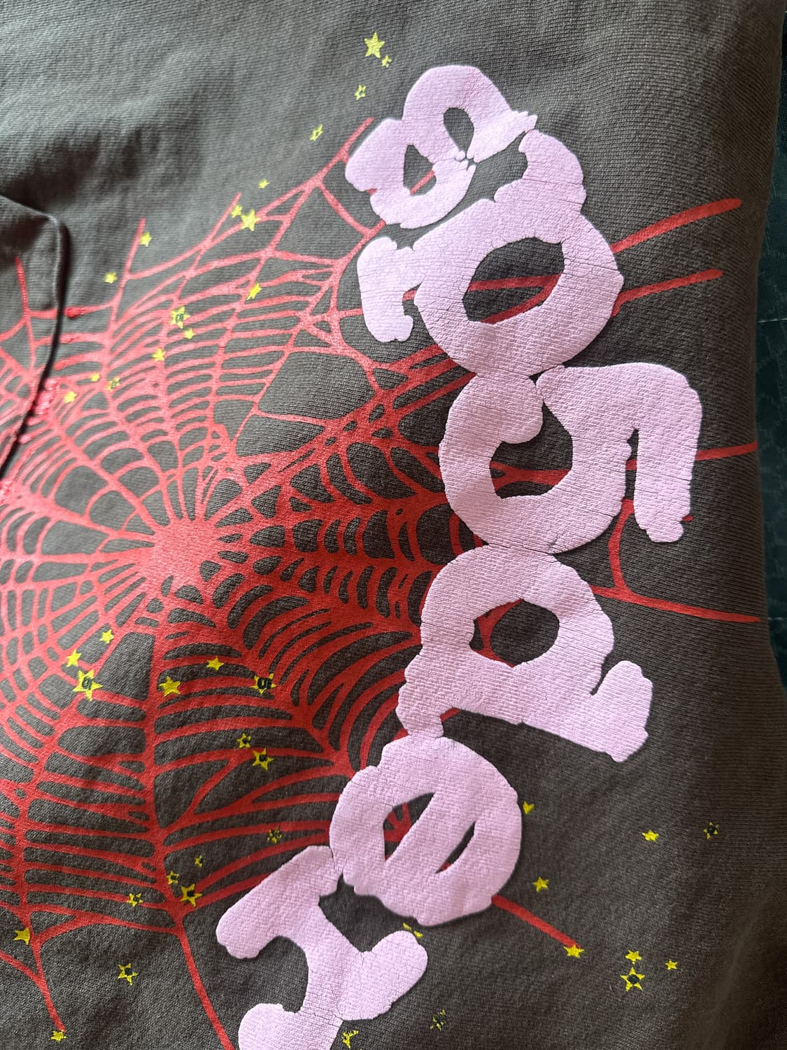 Sp5der Web Hoodie Brown 상품이미지3