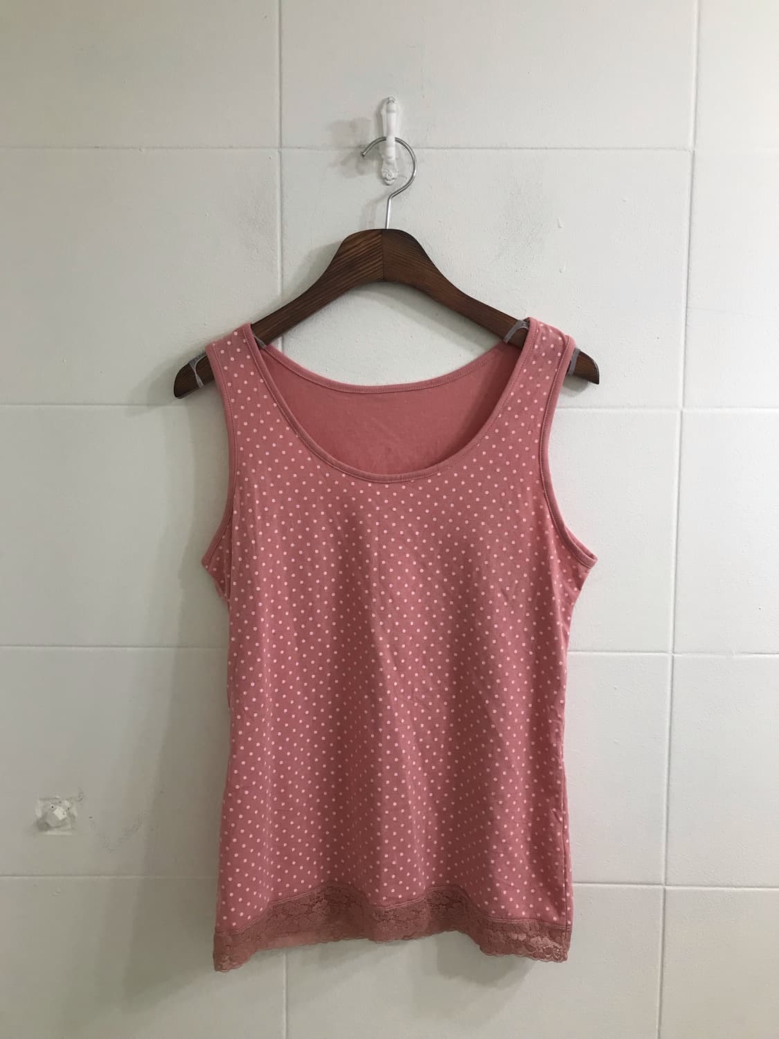 라코스테 핑크 브라운 도트 하구미 모리걸 코디세트 상품이미지7