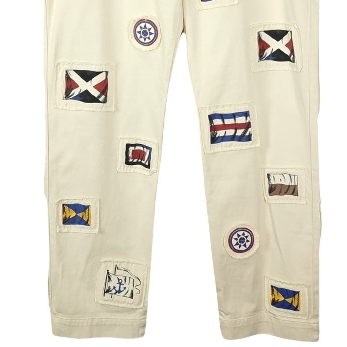 [GANT] 간트 멀티 패치 루즈 스트레이트 팬츠 아이보리 M16402 상품이미지4