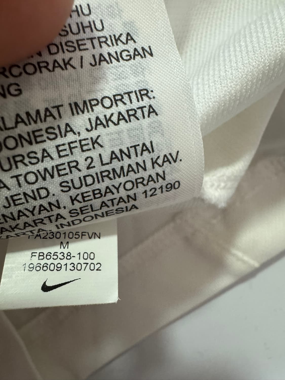 나이키 드라이핏 미드 레이어 사커 탑 화이트 블랙(M사이즈) 상품이미지6