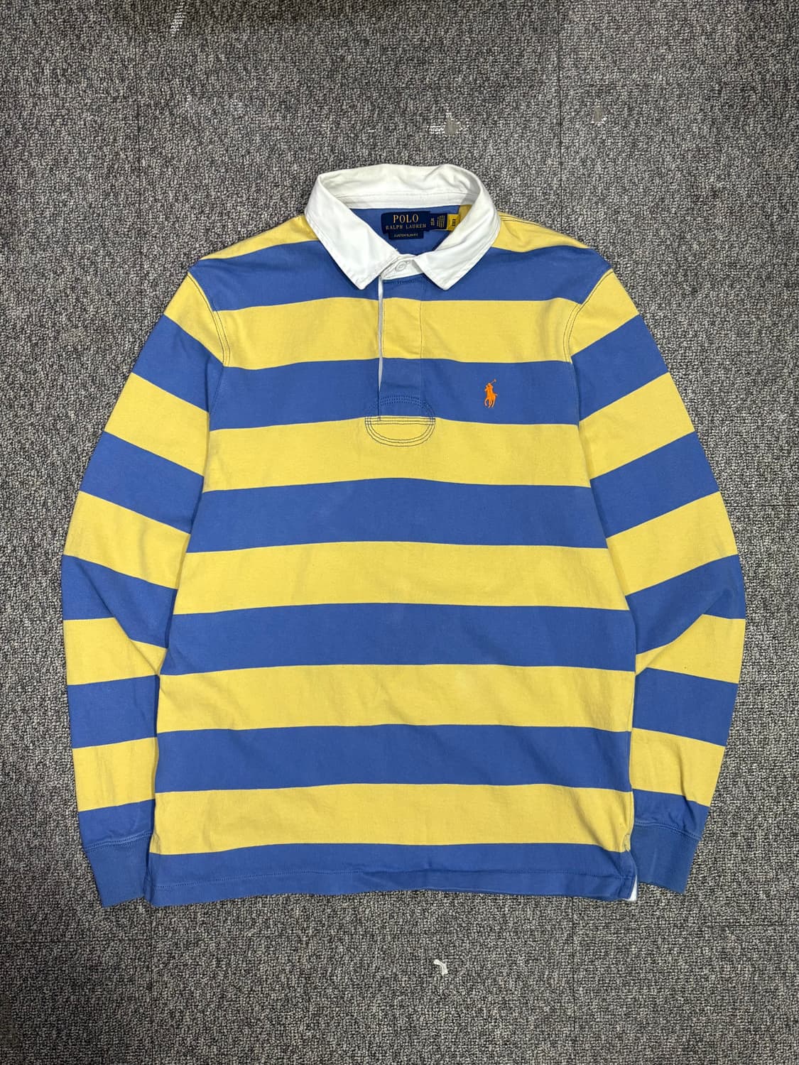 폴로 랄프로렌 배색 스트라이프 럭비티 상품이미지1