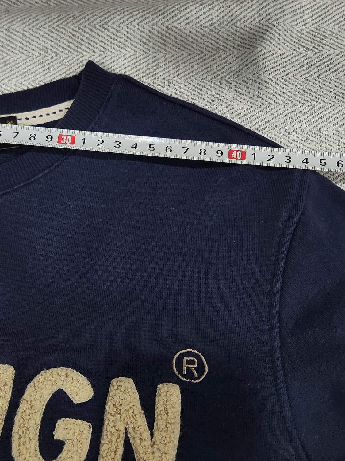 [S] 로드사인 네이비 맨투맨 티셔츠 여성 90사이즈 상품이미지9