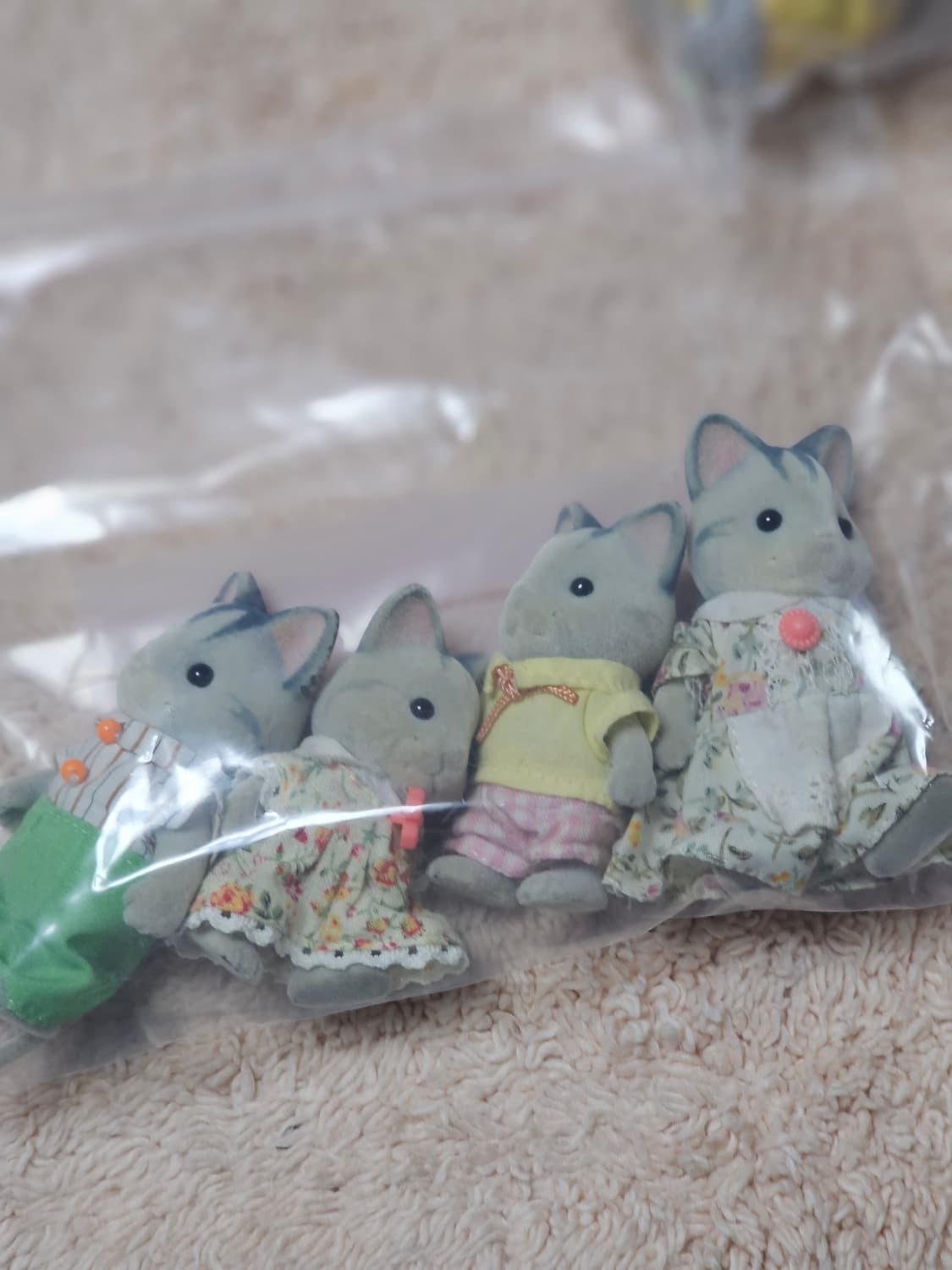 실바니안패밀리 회색고양이 가족 판매합니다 상품이미지1