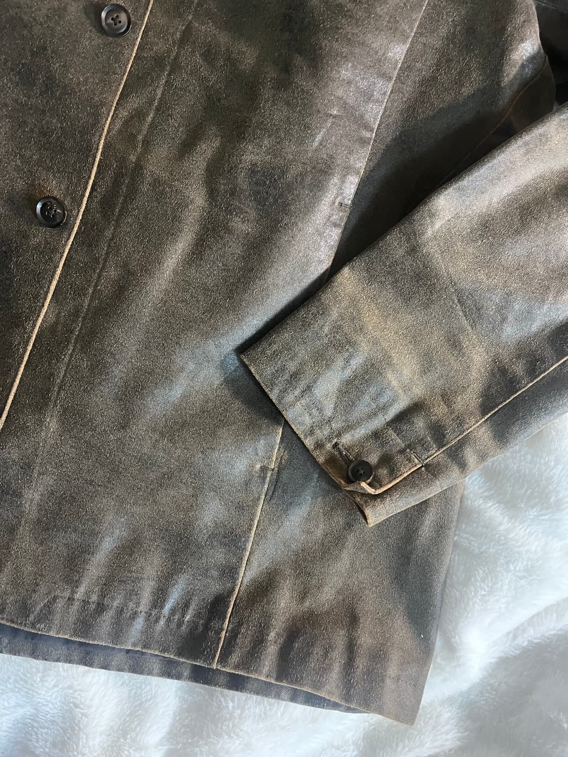 일본 빈티지 레더 블레이저 자켓 상품이미지3