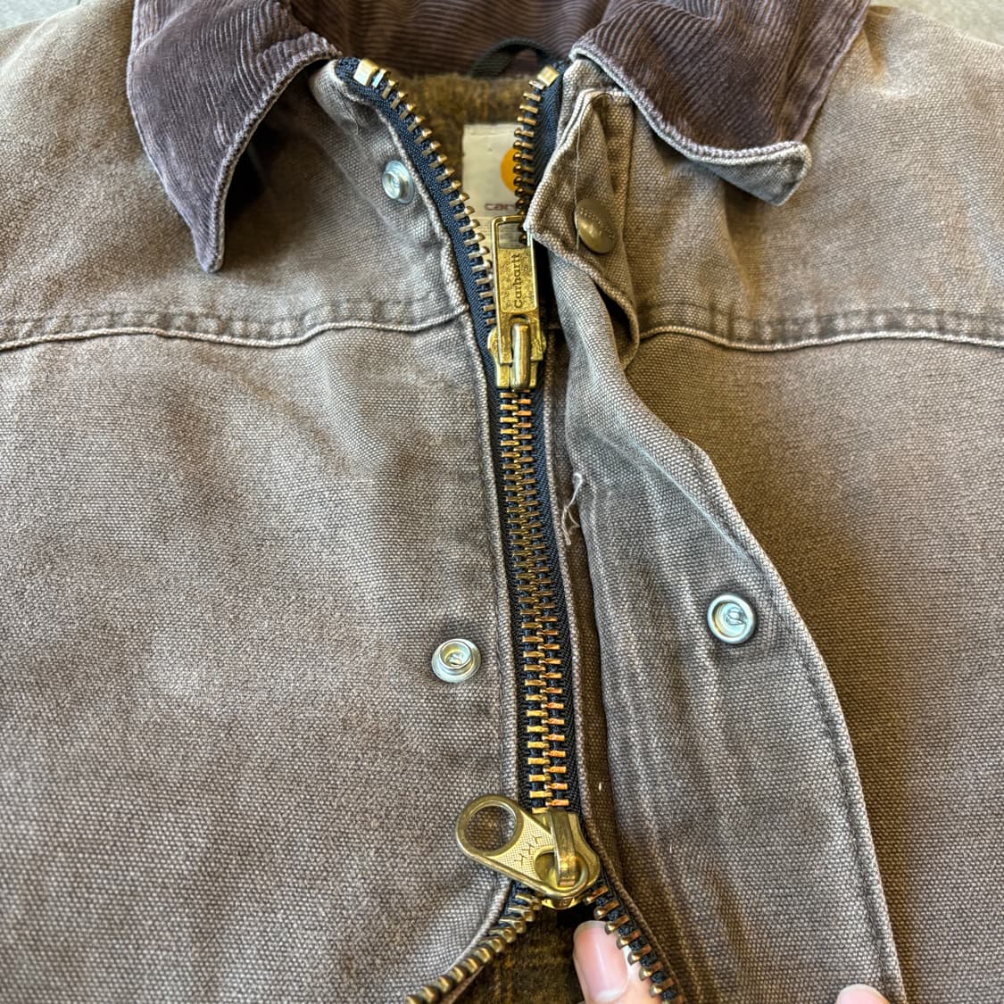 칼하트 정푼 브라운 덕 초어 자켓  상품이미지8