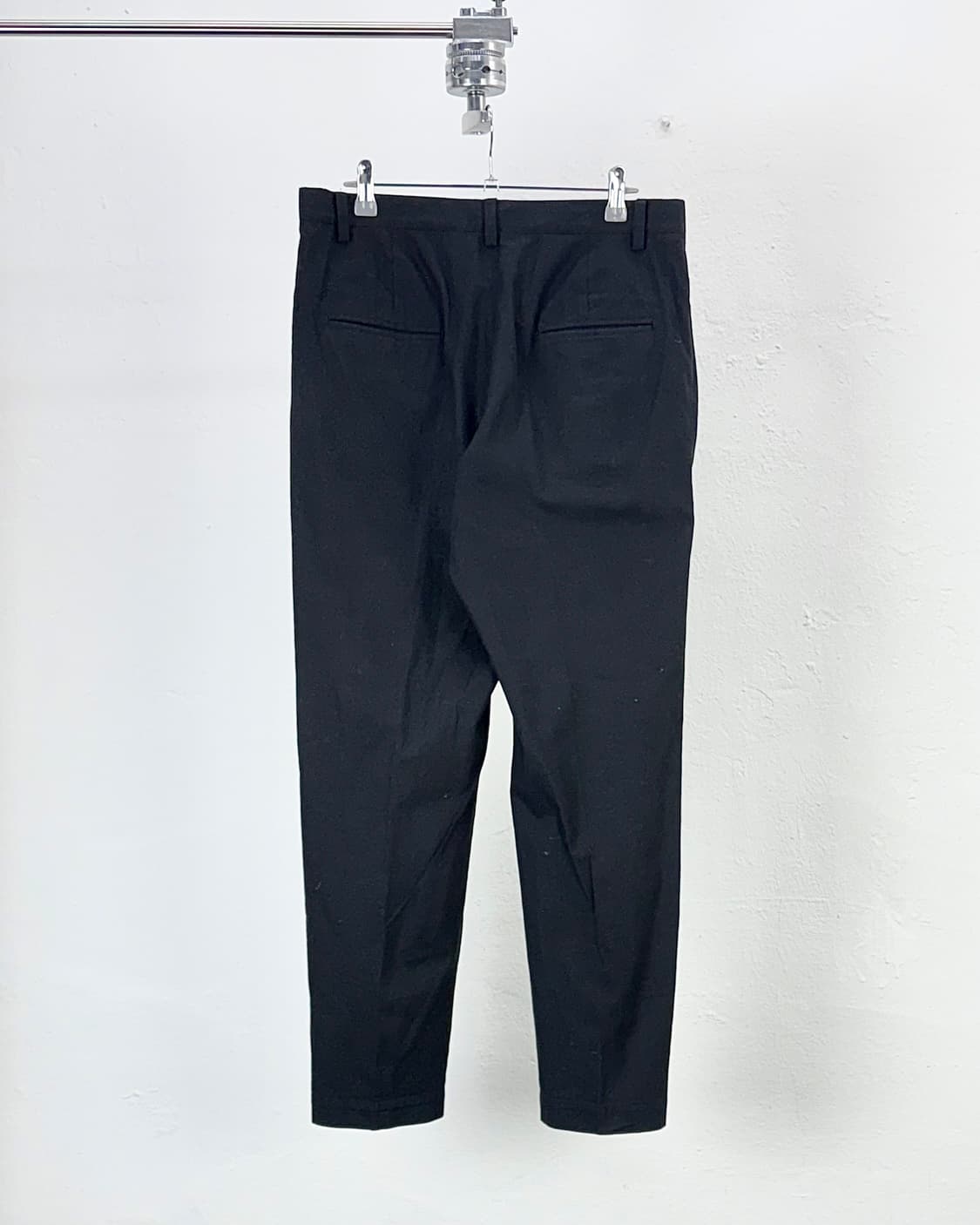 요지야마모토 블랙 하프 카치온 코튼 팬츠 상품이미지6