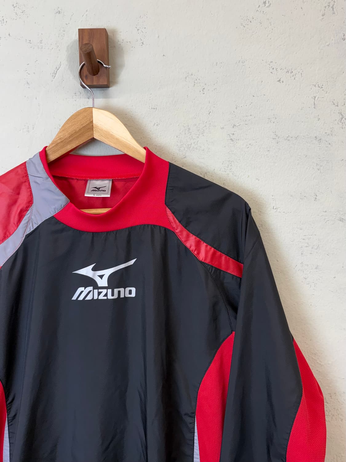 미즈노 빈티지 로고 웜업 검빨 상품이미지3