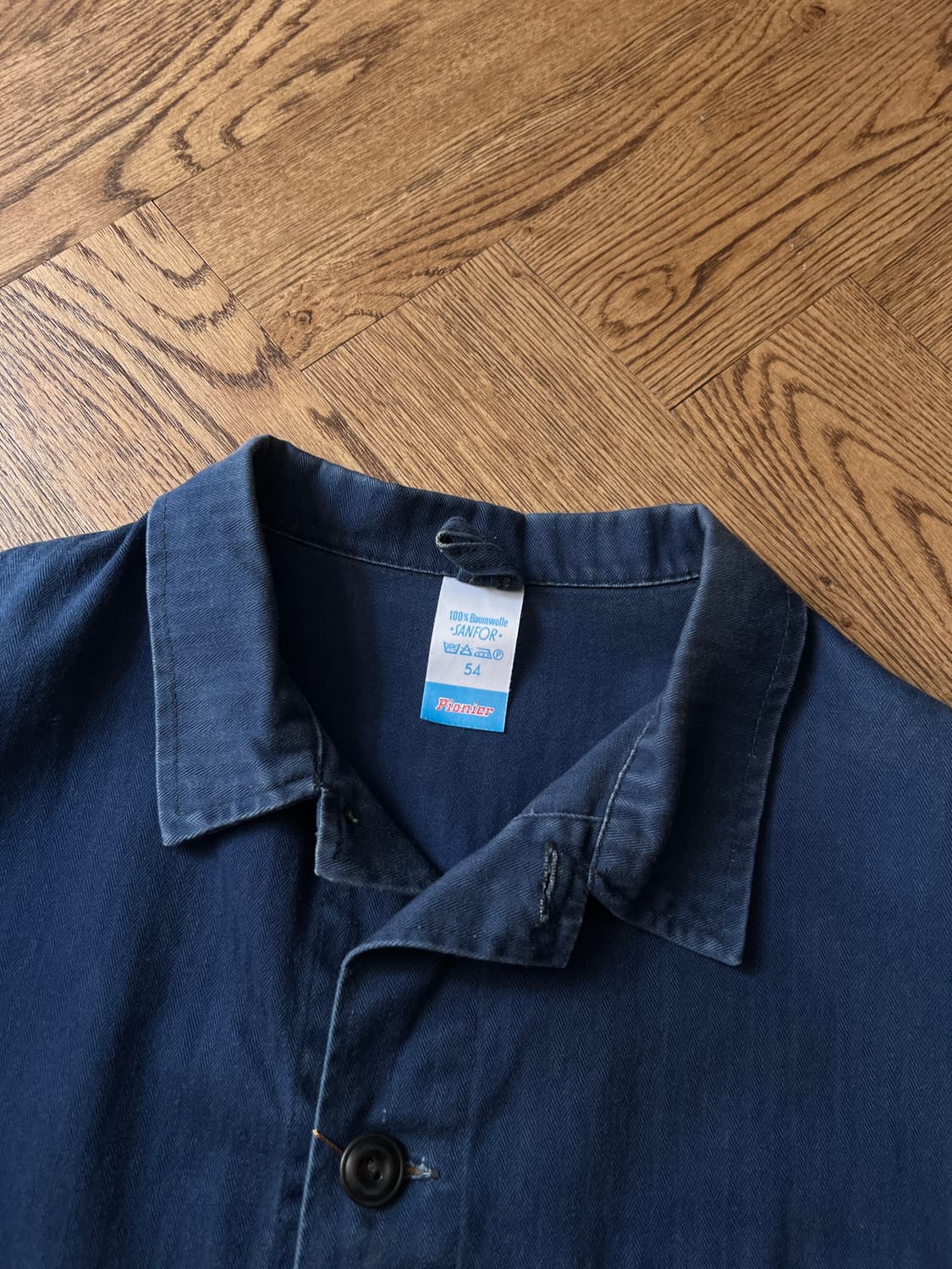 [L]90's Pionier사 빈티지 페이딩 HBT 프렌치 워크 자켓 상품이미지2