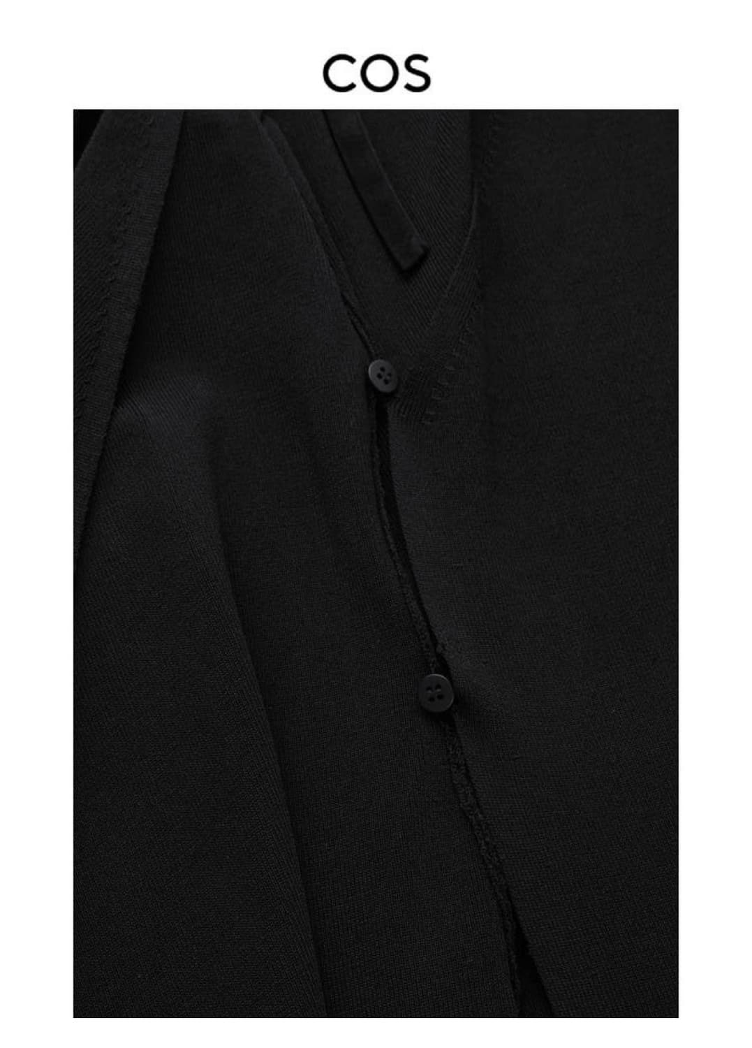 COS 코스 애시베트릭 니트 랩 드레스 새상품 상품이미지3