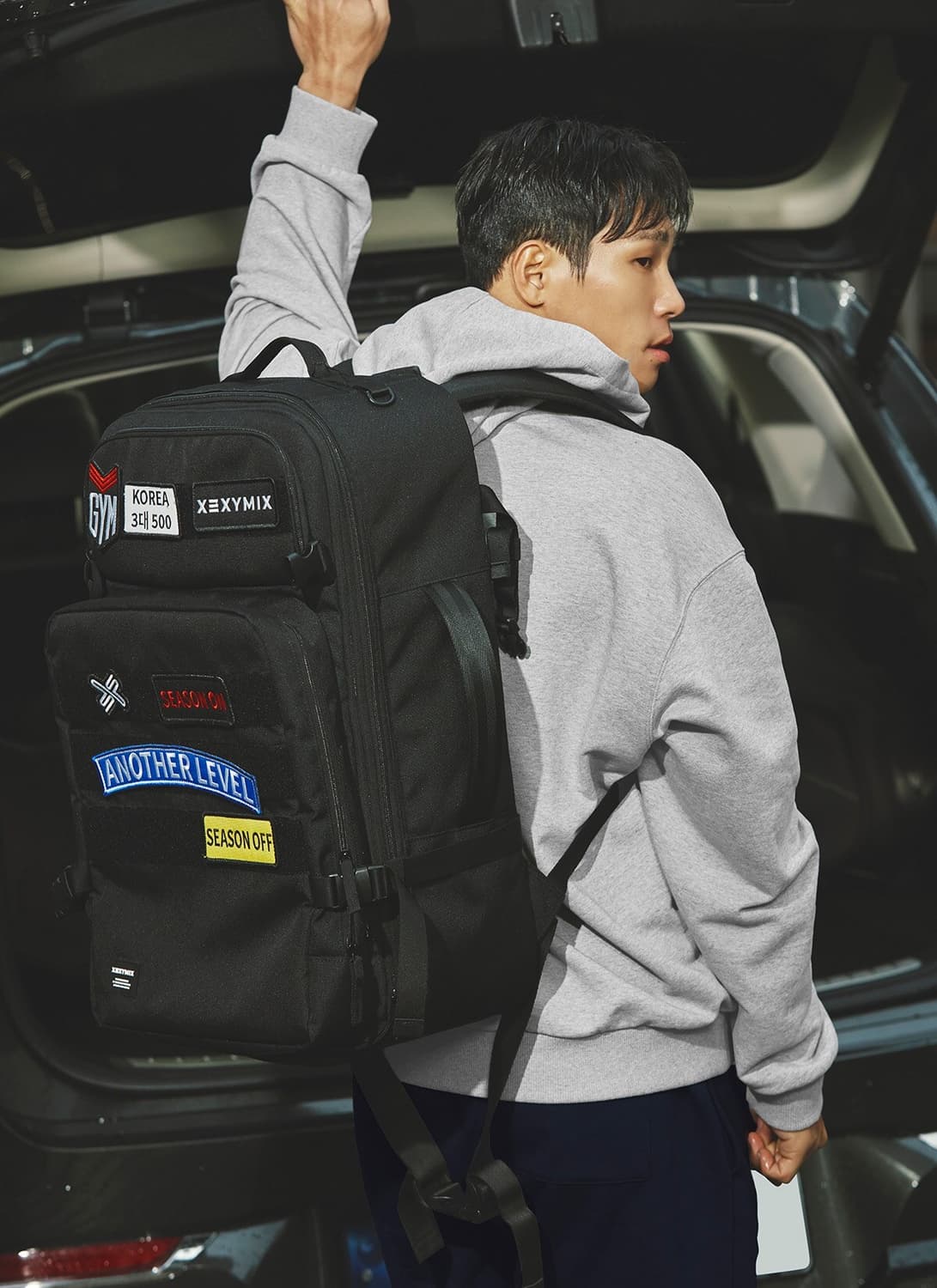 젝시믹스 오버업 멀티 짐 코듀라 백팩입니다.  상품이미지10