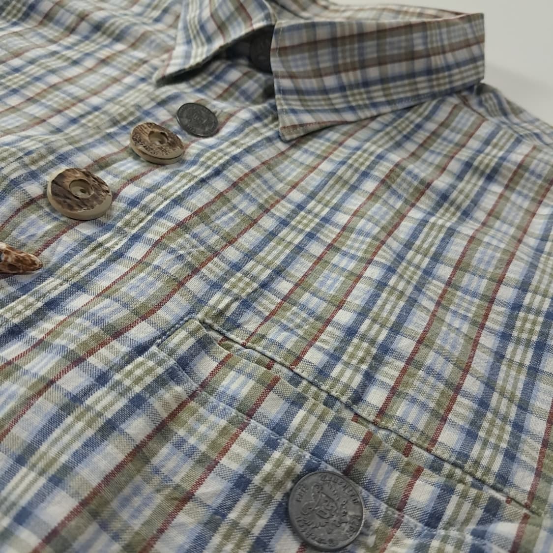 CK360 2XL 오에스 90s 독일 트라흐텐 알펜 반팔 셔츠 남방 상품이미지4