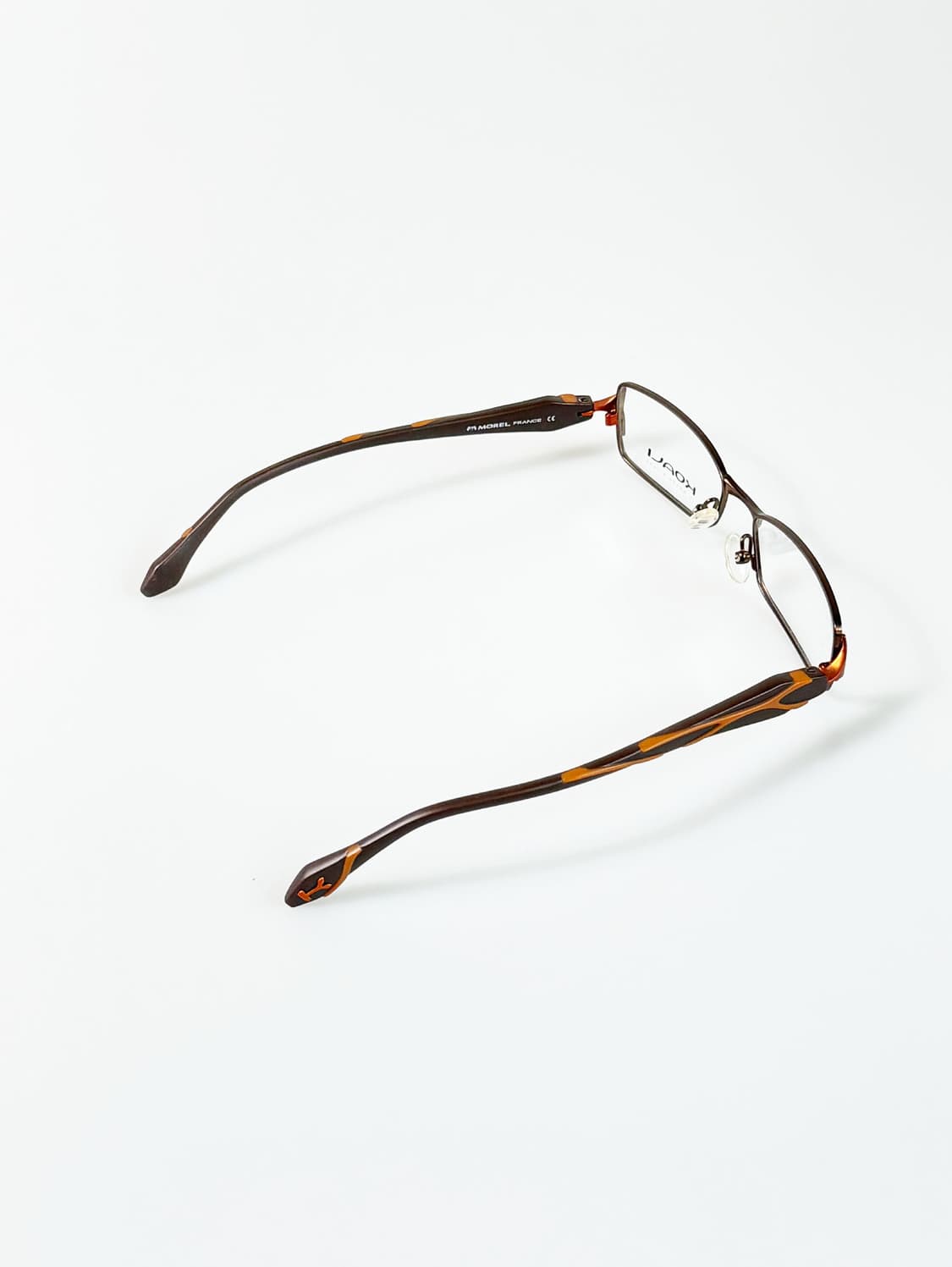 프랑스제 KOALI 브라운 메탈 슬림 스퀘어 빈티지 안경 상품이미지4