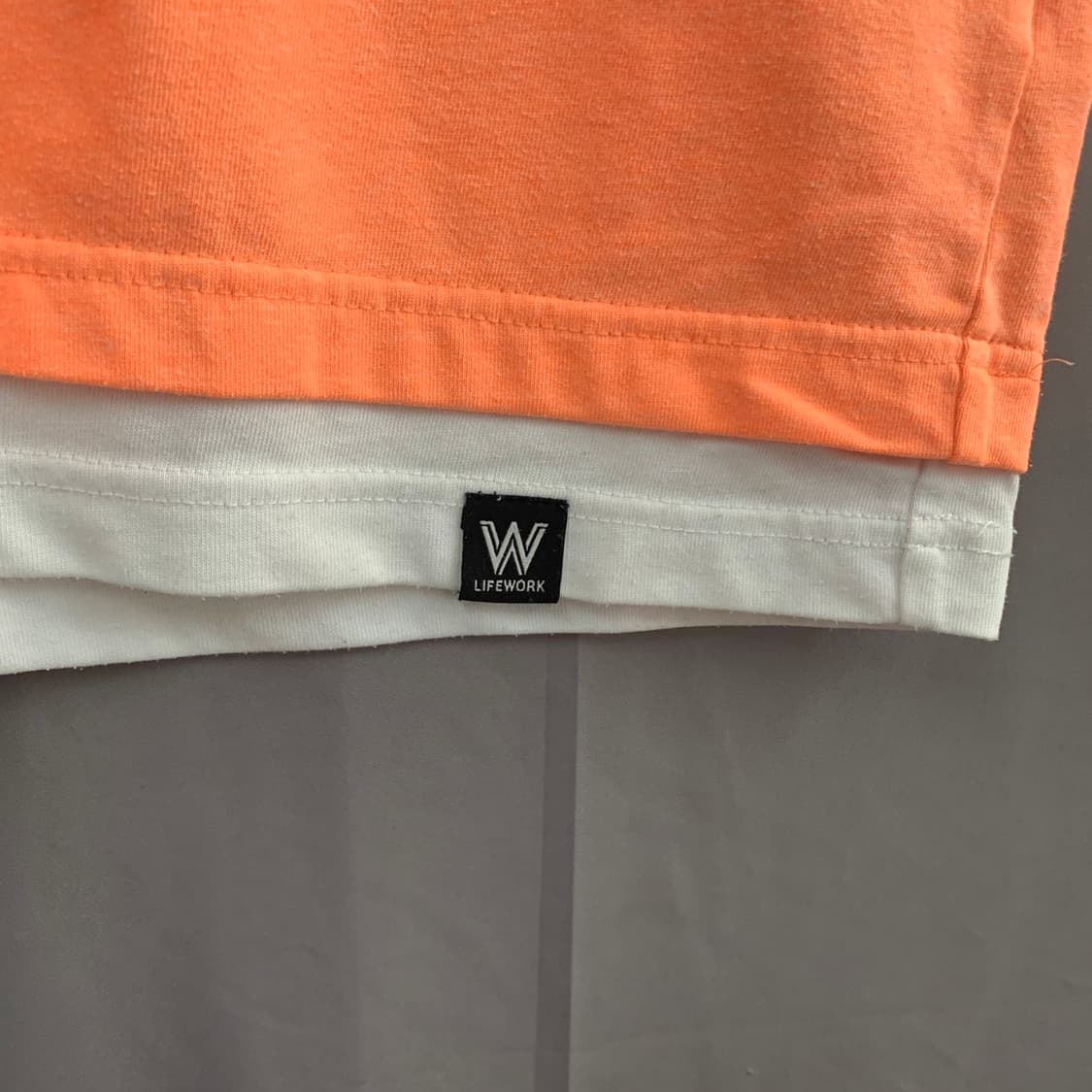 M 라이프워크 레이어드 프린팅 오버핏 반팔티 상품이미지6