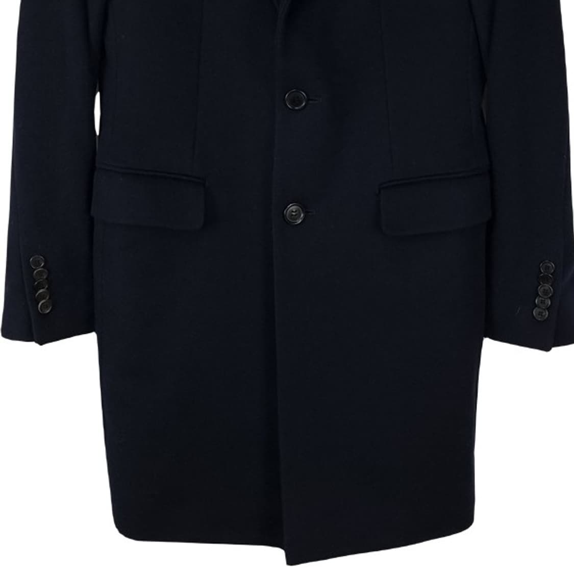 [솔리드 옴므] 캐시미어 블랜디드 싱글 코트 블랙 P01349 상품이미지5