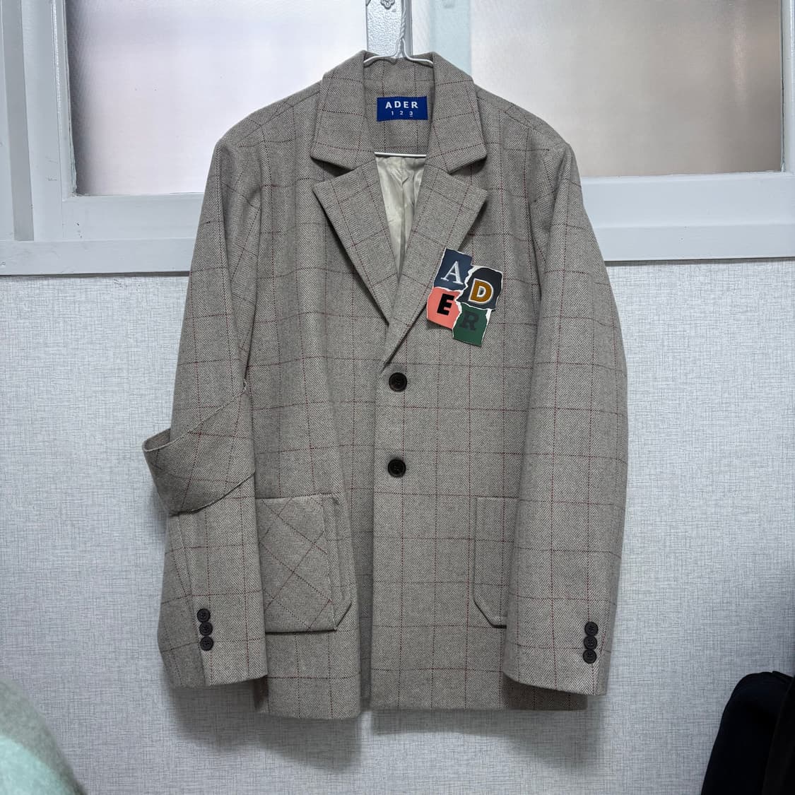 아더에러 콜라주 체크 블레이저 자켓 OS 상품이미지1