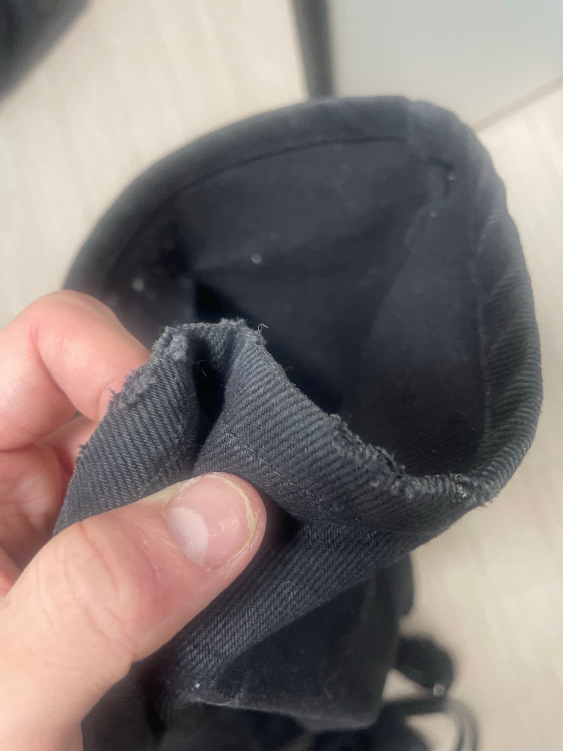 에모스탠스클럽 레더패치 플레어 진 상품이미지2