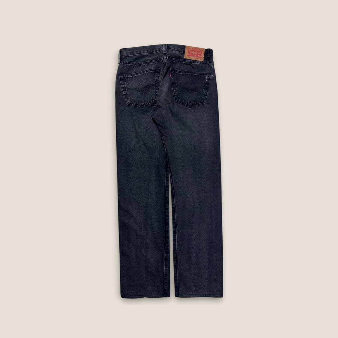 리바이스 501 워싱 흑청 데님 팬츠 31 상품이미지6