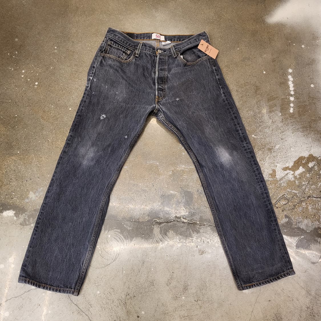 Levi's 오리지널 리바이스 501 청바지 워싱 데님 상품이미지1
