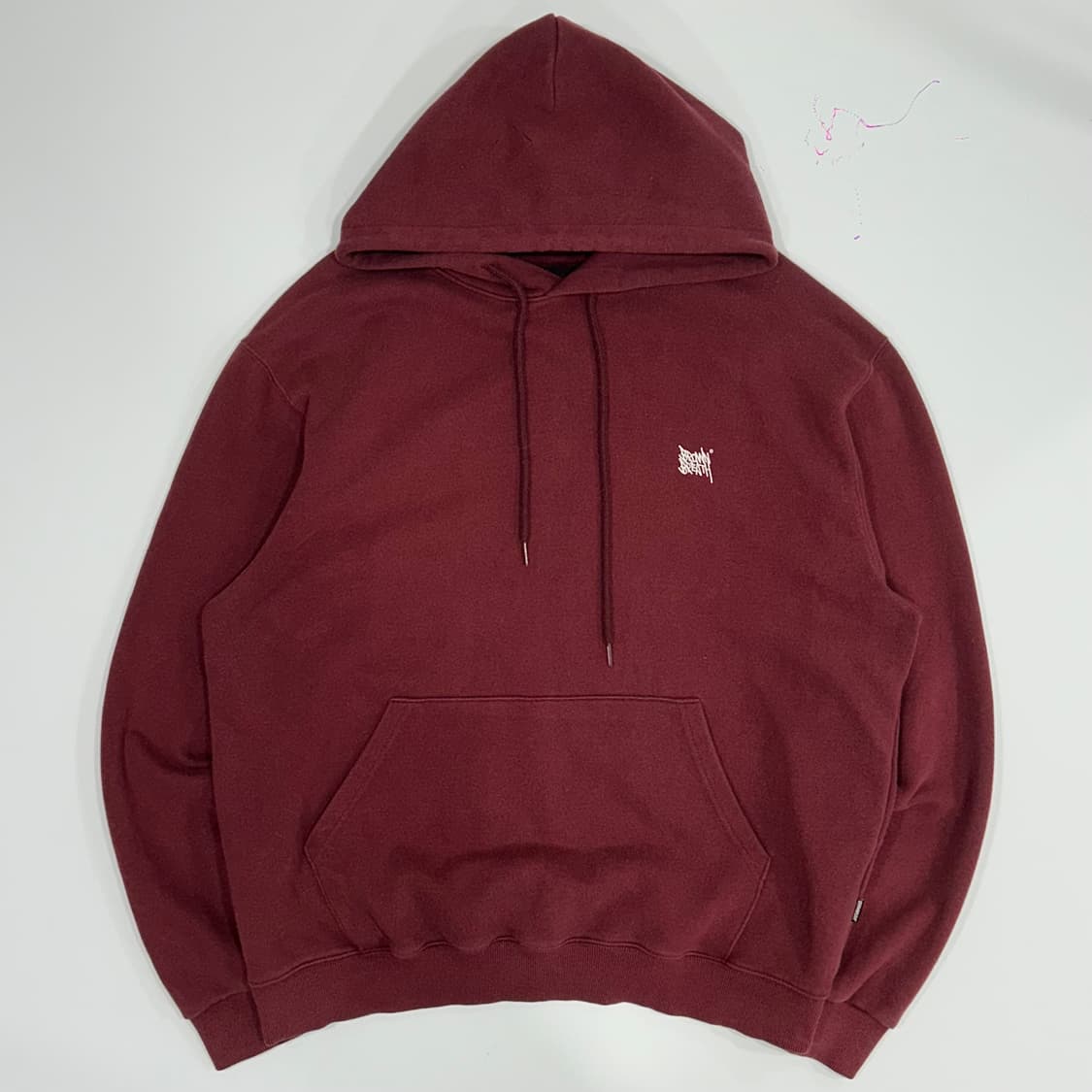 Brown breath  브라운브레스 백 포인트 버건디 후드티 상품이미지3
