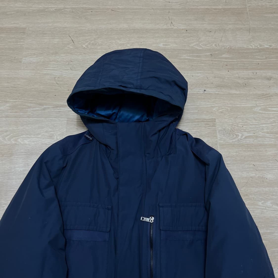 본 화이트 덕다운 후드 필드 롱패딩 점퍼 [네이비] L/100 상품이미지2