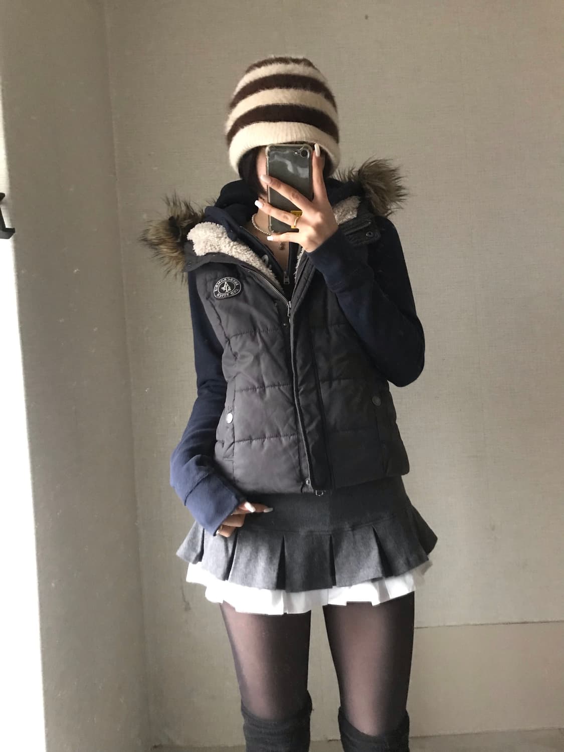 아베크롬비 그레이 울프죠 패딩조끼 상품이미지1