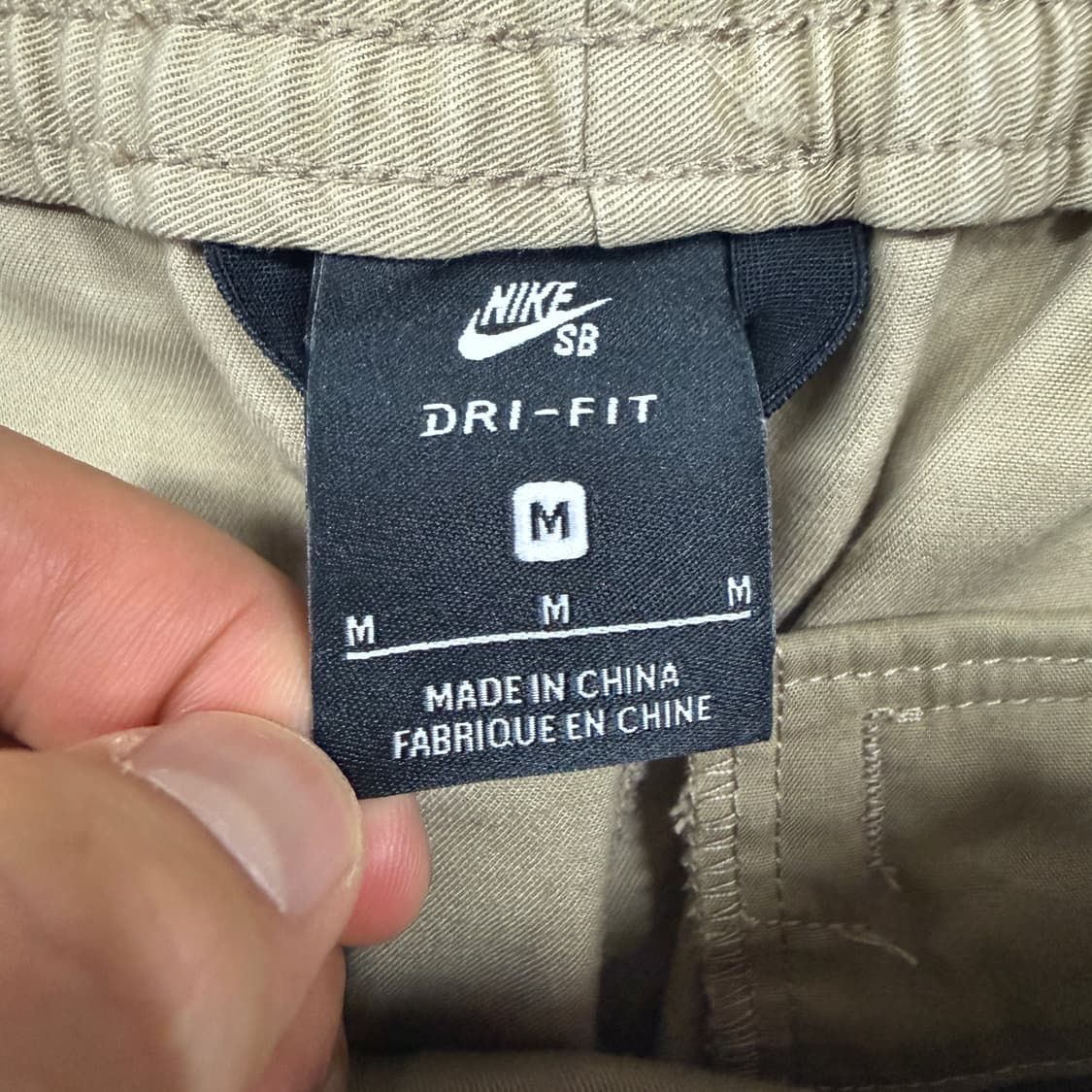 (M) 나이키 SB 드라이핏 코튼 반바지(베이지) 상품이미지2