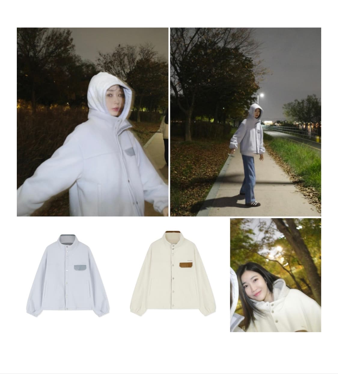 아비에무아 오버사이즈 로고플리스쟈켓 상품이미지4