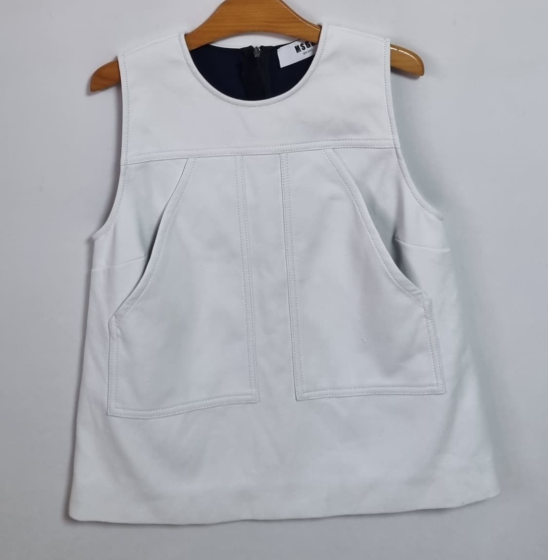 XS (44) MSGM 엠에스지엠 화이트 민소매 상품이미지1