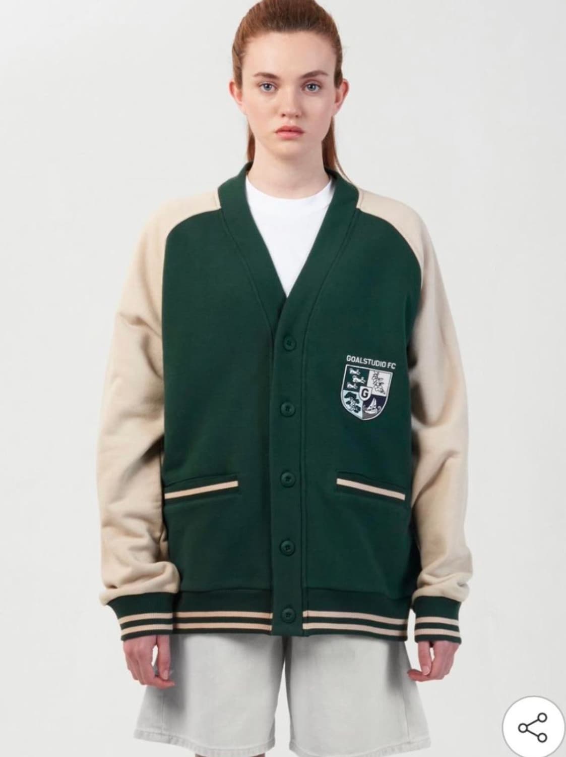 골스튜디오 스웻 가디건 (그린) L 상품이미지2