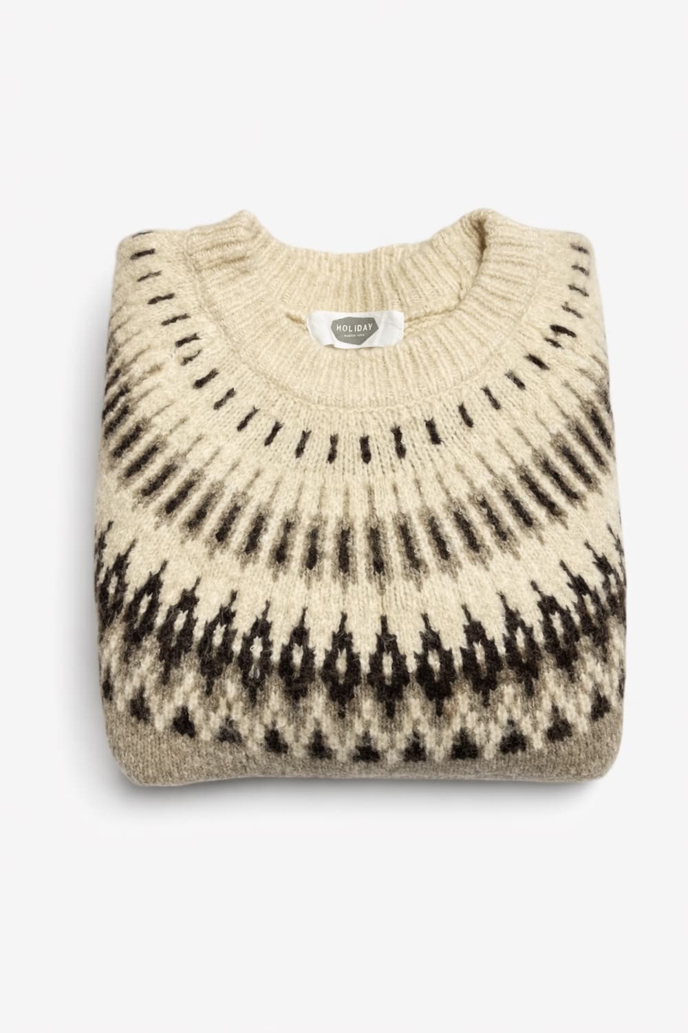 JPN 일본 빈티지 노르딕 페어아일 보헤미안 패턴 요크 니트 스웨터 상품이미지3